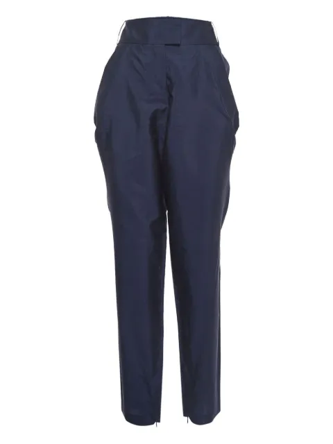 Giorgio Armani Pre-Owned 2010 pleated trousers Blue 914602