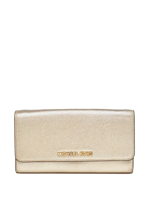 Michael Kors Vintage Jet Set Travel leather wallet Yellow 908465