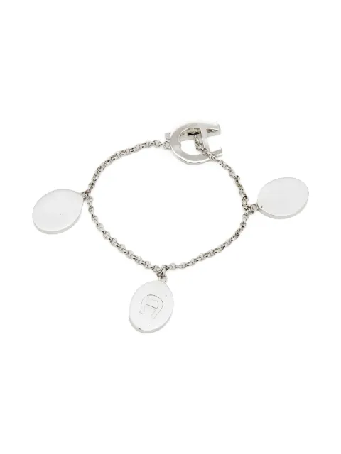 Aigner Vintage 2024 oval-charm bracelet Silver 644343