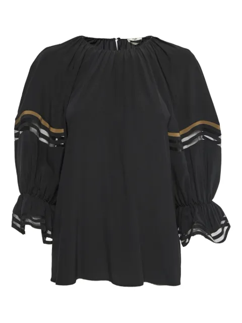 Fendi Pre-Owned silk blouse Black 760512