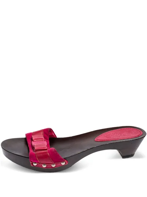 Ferragamo Pre-Owned 40mm Vara-bow sandals Pink 513886