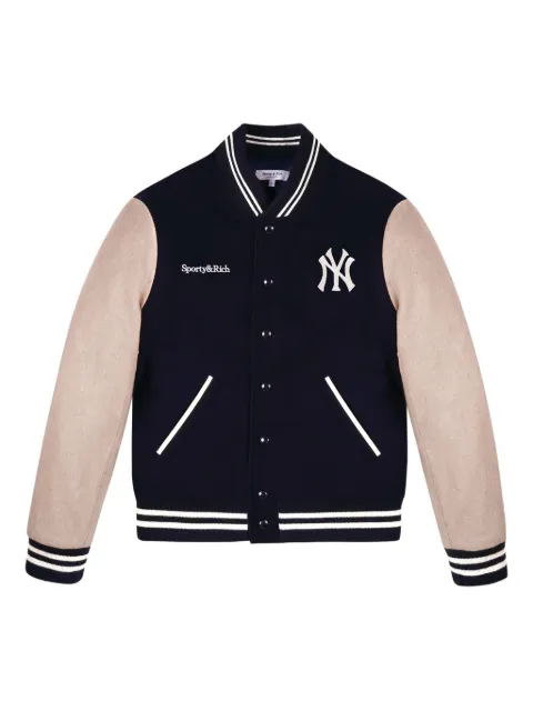 Sporty & Rich varsity-style jacket Blue OW007610675BL124