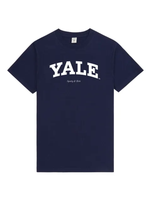 Sporty & Rich Yale-logo T-shirt Blue TO043611678BL106