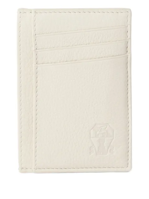 Brunello Cucinelli logo-debossed card holder White MWMCBU435C7208