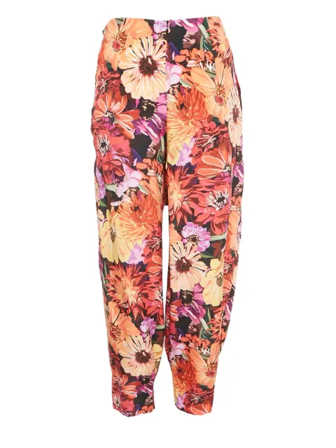 Stella McCartney Pre-Owned floral-print trousers Red 1128713
