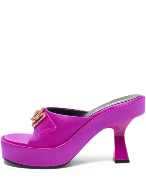 Versace Pre-Owned 80mm Medusa-plaque sandals Pink 1129465