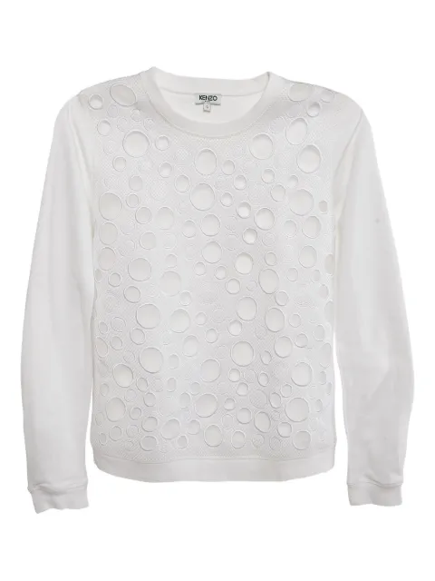 Kenzo Pre-Owned cotton cut-out sweatshirt White 1124183