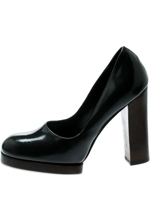 Gucci Pre-Owned leather heeled pumps Black 181988