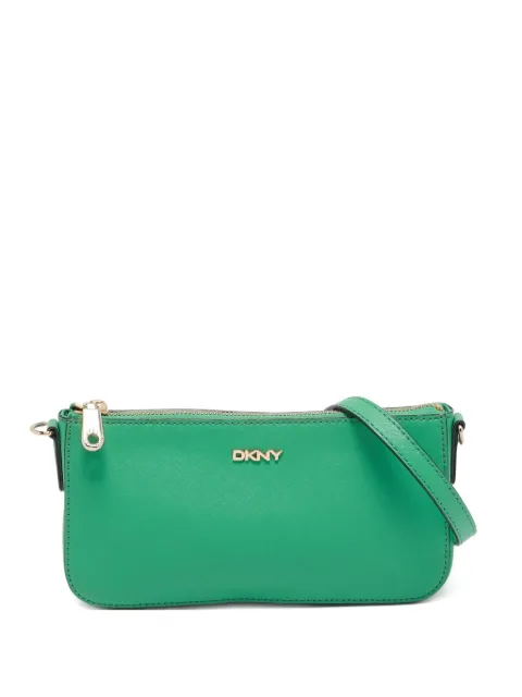 DKNY Vintage leather shoulder bag Green 1111270