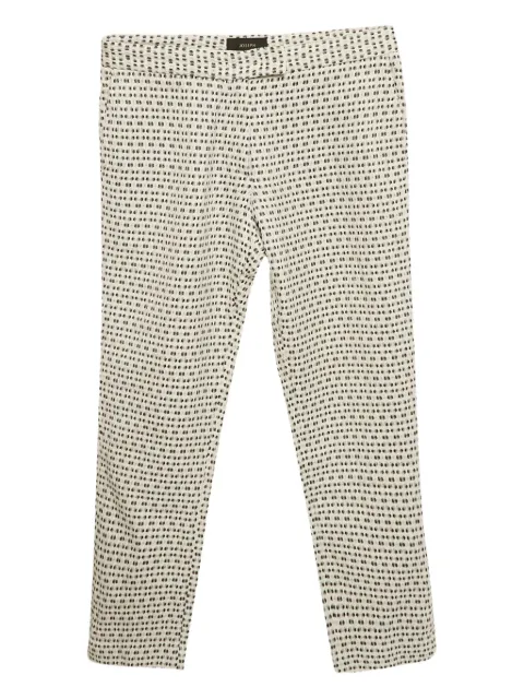 JOSEPH Pre-owned geometric-pattern trousers White 1104321