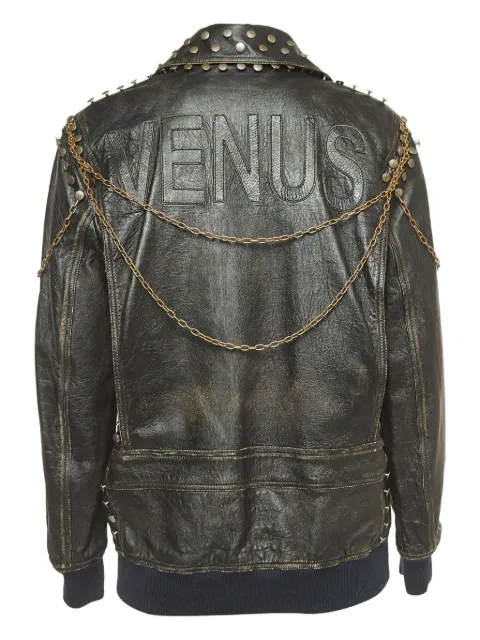 Gucci Pre-Owned studded leather jacket Black 921196