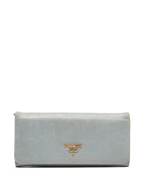 Prada Pre-Owned leather wallet Blue 908480