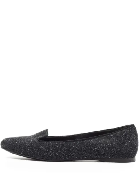 Saint Laurent Pre-Owned leather ballet flats Black 907658