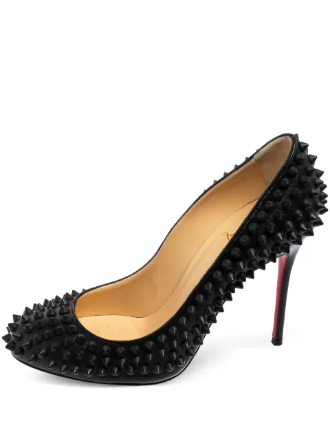 Christian Louboutin Pre-Owned 95mm spike-embellished pumps Black 564034