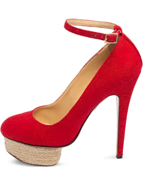 Charlotte Olympia pre-owned 150mm Dolores pumps Red 489123
