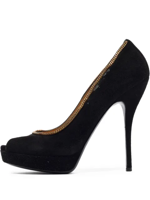 Gucci Pre-Owned 145mm suede pumps Black 950151