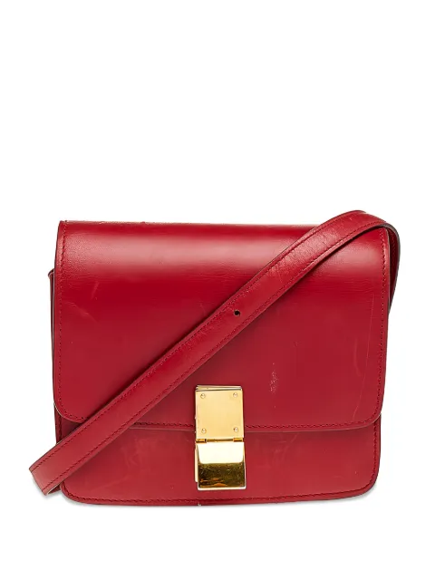 Celine Pre-Owned Classic Box shoulder bag Red 505717