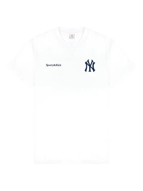 Sporty & Rich Yankees Serif T-shirt White TO043610675WH01