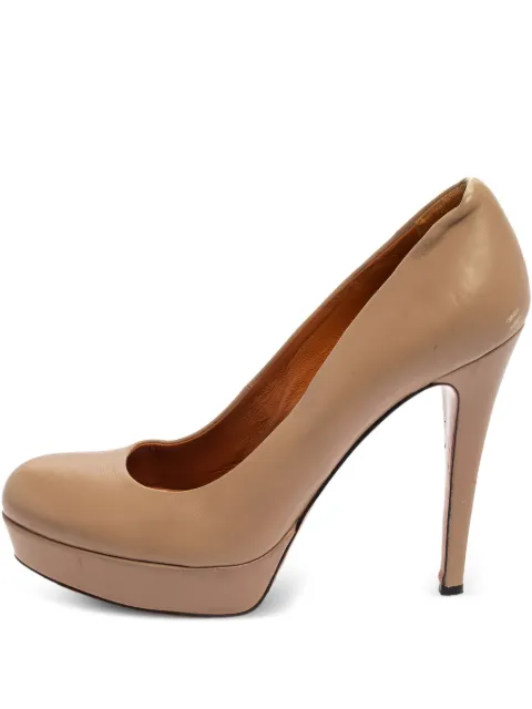 Gucci Pre-Owned leather heeled pumps Neutrals 402836