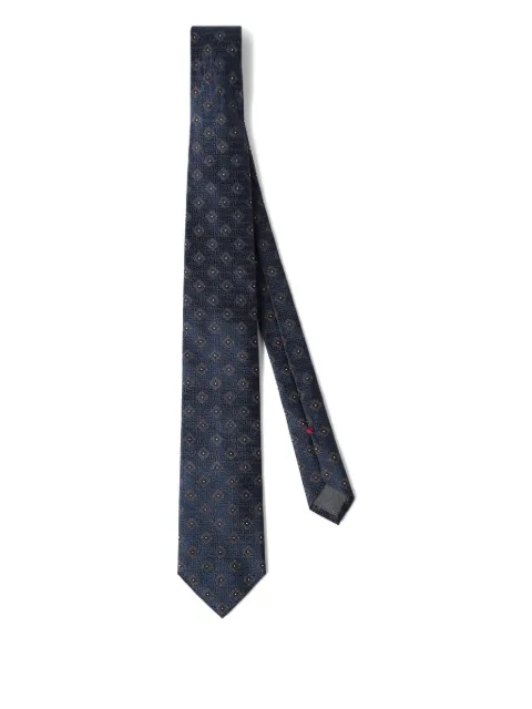 Brunello Cucinelli patterned-jacquard tie Blue MI8850018C2425