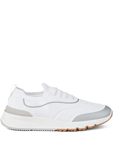 Brunello Cucinelli knitted sneakers White MZUAUFO340CBM68