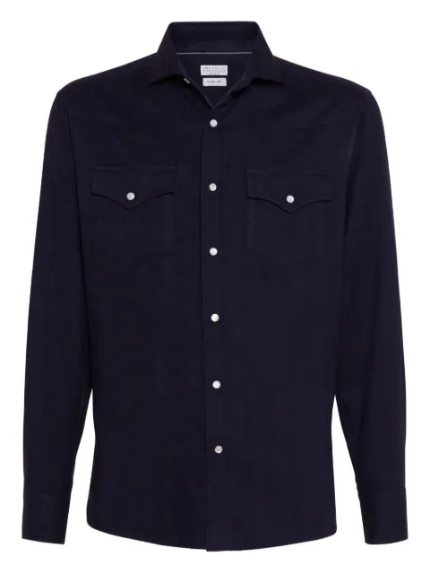 Brunello Cucinelli Easy shirt Blue MY6374008C019