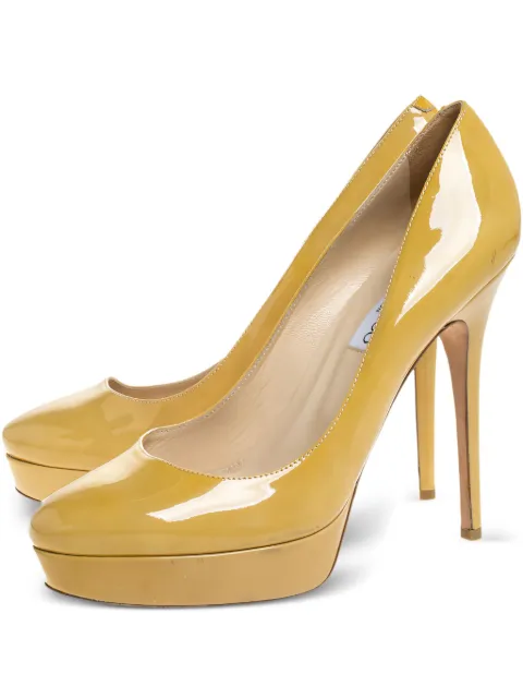 Jimmy Choo Pre-Owned 135mm Cosmic pumps Yellow 268243