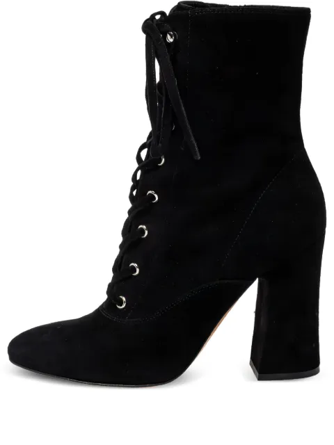 Gianvito Rossi 105mm leather ankle boots Black 432046