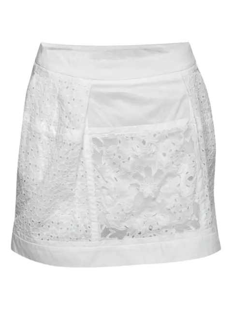 Roberto Cavalli Vintage lace-panel skirt White 201742