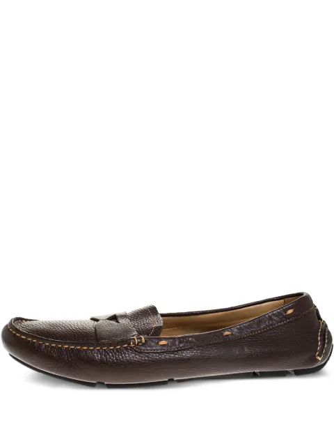 Prada Pre-Owned leather loafers Brown 268362