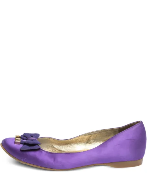 Fendi Pre-Owned satin ballet flats Purple 296410