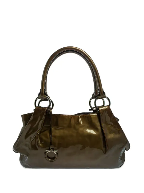 Ferragamo Pre-Owned Gancini-charm tote bag 407228