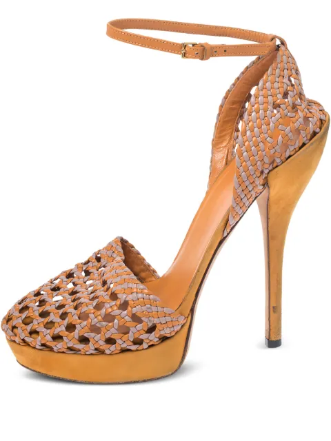 Gucci Pre-Owned 145mm Kyligh sandals Orange 261624