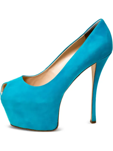 Giuseppe Zanotti Vintage 150mm Liza platform pumps Blue 227077