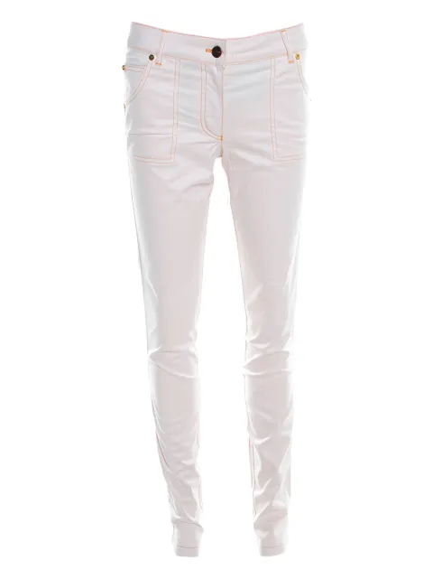 Escada Pre-Owned topstitch pocketed jeans Neutrals 201110