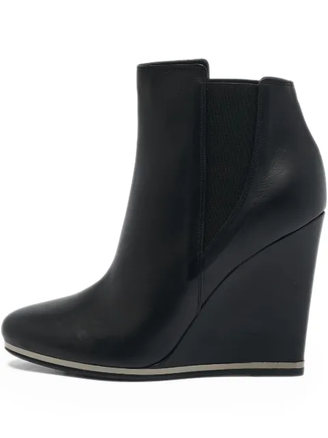 Le Silla 110m Pre-owned wedge ankle boots Black 1129689