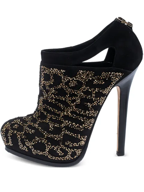 Fendi Pre-Owned 140mm leather heeled pumps Black 240349