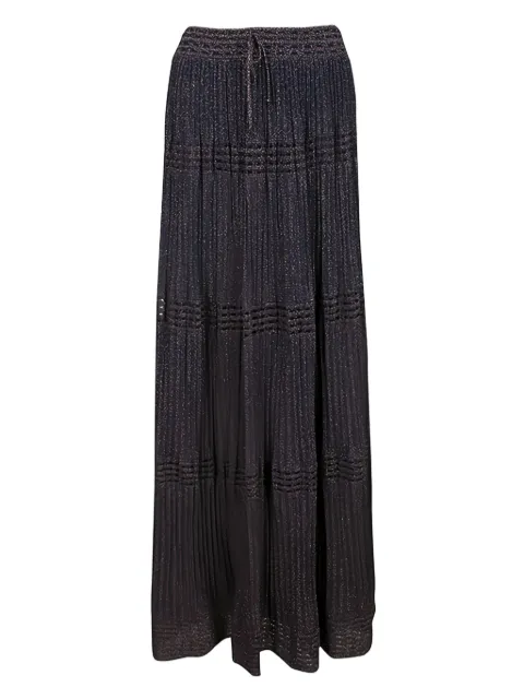Missoni Pre-Owned fine-knit maxi skirt Purple 136437