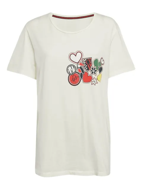 Carolina Herrera Vintage pre-owned graphic-print T-shirt White 1084214