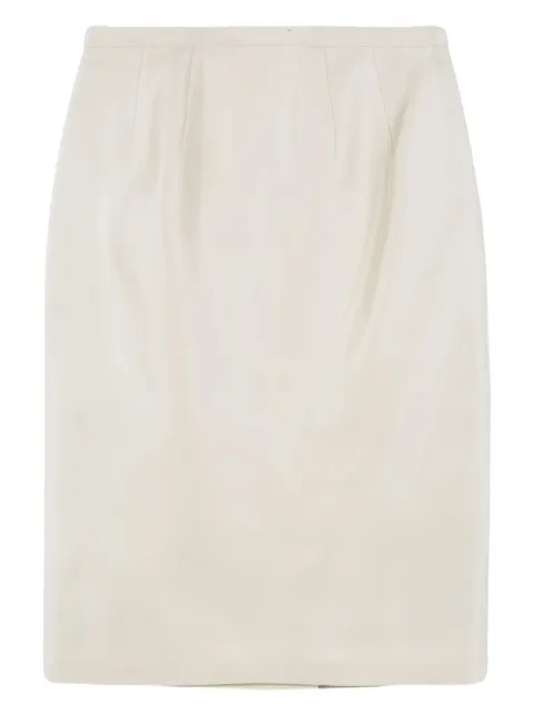 Valentino Garavani Pre-Owned silk pencil skirt Neutrals 108389