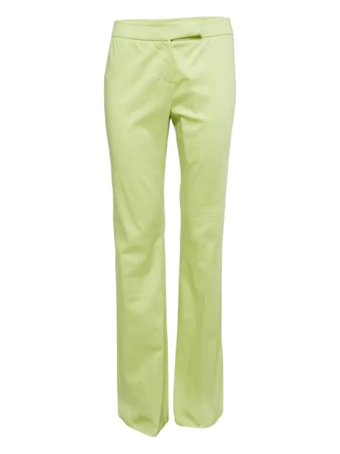 Valentino Garavani Pre-Owned cotton trousers Green 1064234