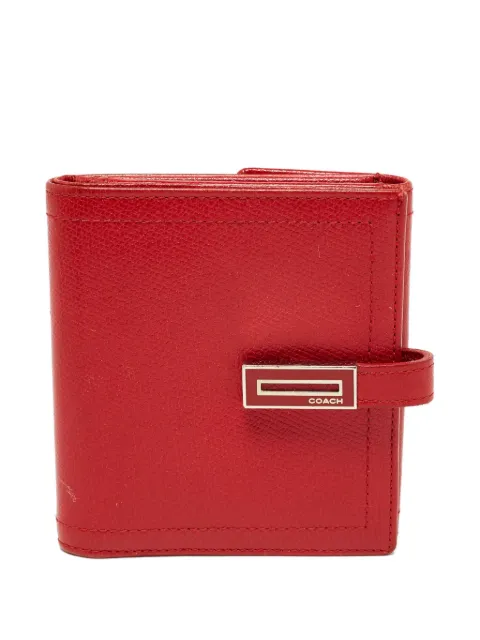 Coach Vintage pre-owned leather metal-accent wallet Red 961848