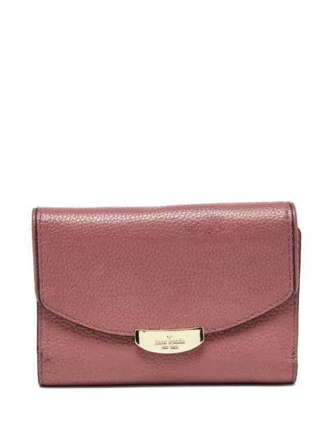 Kate Spade Pre-owned logo-fastening tri-fold wallet Pink 993086