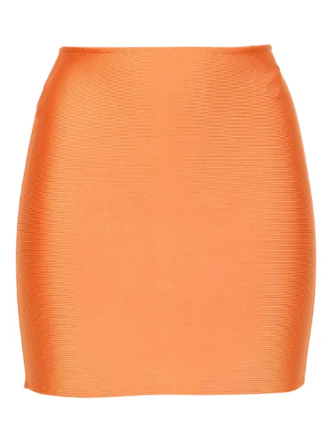 Herve L. Leroux bandage mini skirt Orange 221410M