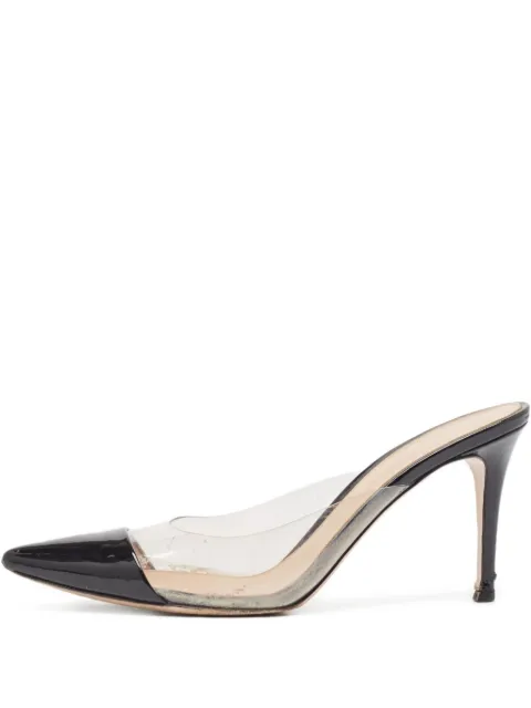Gianvito Rossi 85mm Plexi mules Black 987603