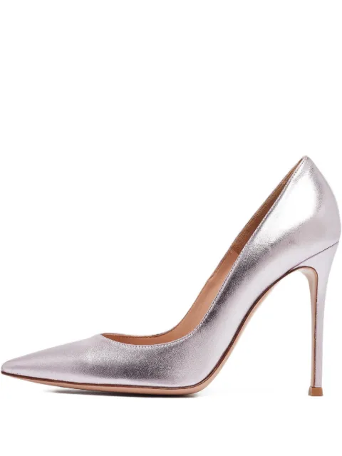 Gianvito Rossi pre-owned 105mm leather pumps Purple 972330