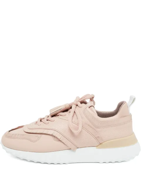 Tod's Vintage leather lace-up sneakers Pink 917448
