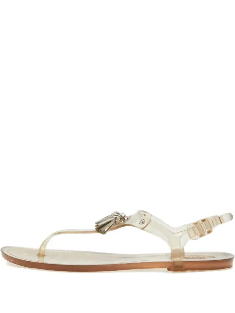 Tod's Vintage pre-owned tassel-embellished sandals Neutrals 919748