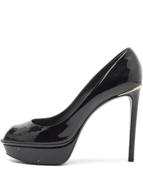 Louis Vuitton Pre-Owned 130mm patent pumps Black 920262