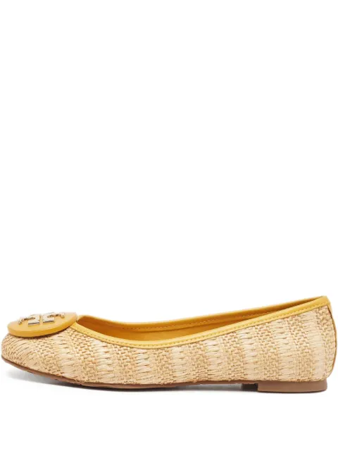 Tory Burch pre-owned Reva woven ballet flats Neutrals 936982